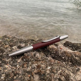 Edelstahl - Kugelschreiber Kokon - Blechfalter