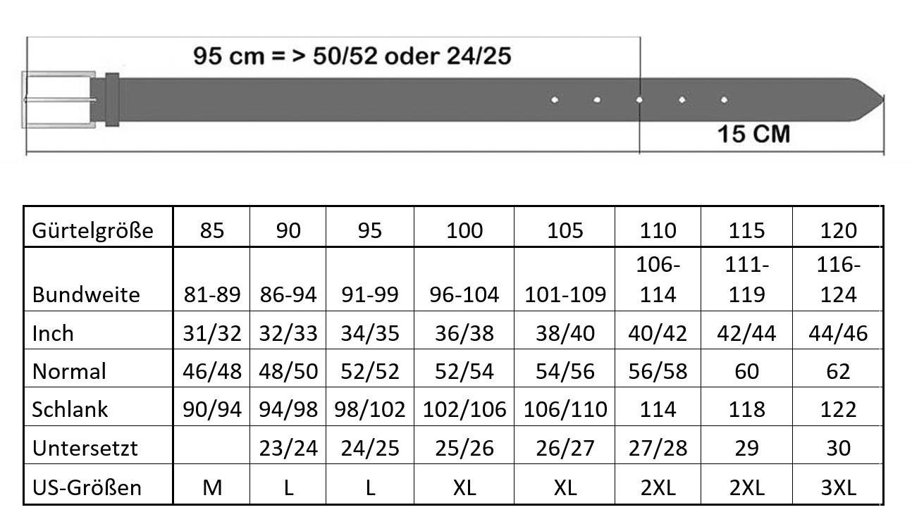 Gürtel Mit Schnalle aus Damaszenerstahl 34mm - Blechfalter