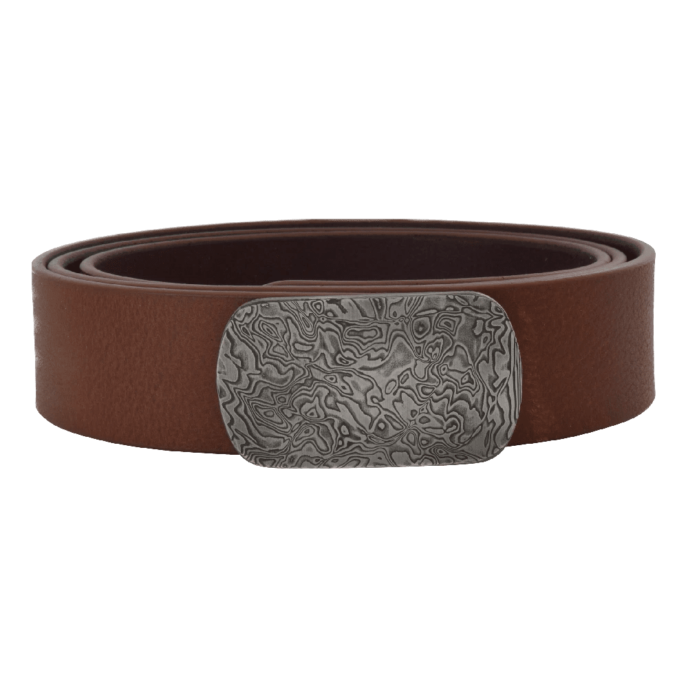 Gürtel Mit Schnalle aus Damaszenerstahl 40mm - Blechfalter