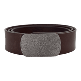 Gürtel Mit Schnalle aus Damaszenerstahl 40mm - Blechfalter